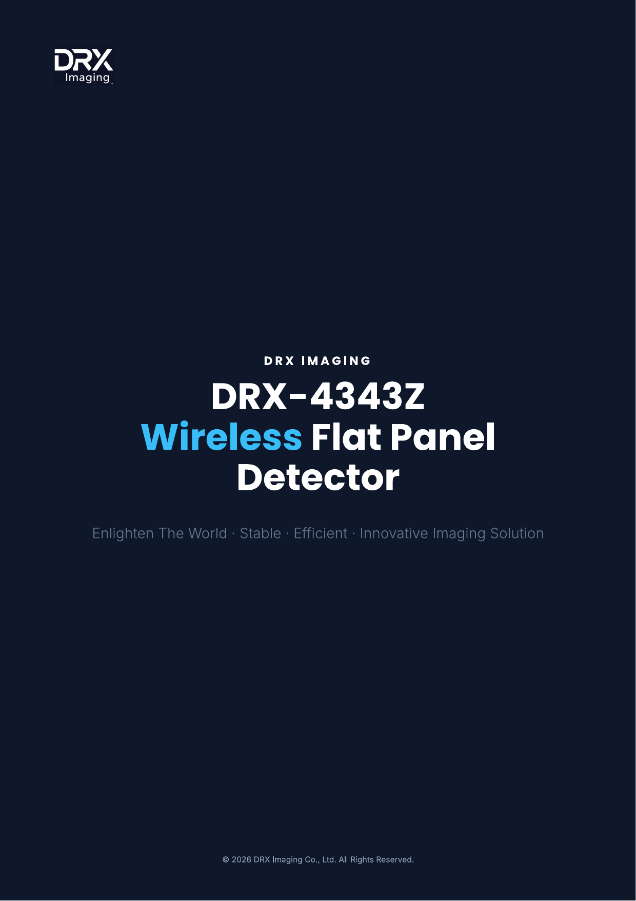 DRX-4343Z wireless flat panel detector